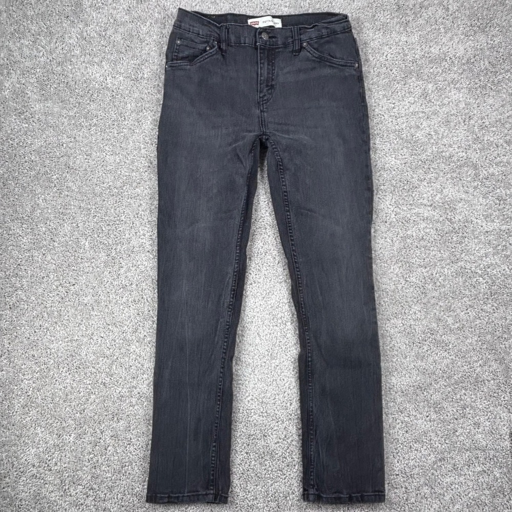 Levis 512 Slim Taper Jeans Mens 18 Reg 29x29 Black Faded Denim Pants